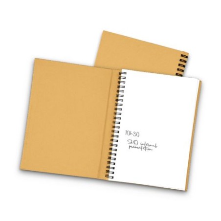 Carnet A5 Éco-responsable et Personnalisable à Spirale - CARNET marquage laser ultra précis