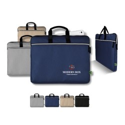 Sacoche Éco-responsable en rPET pour Ordinateur Portable et Documents - Personnalisée