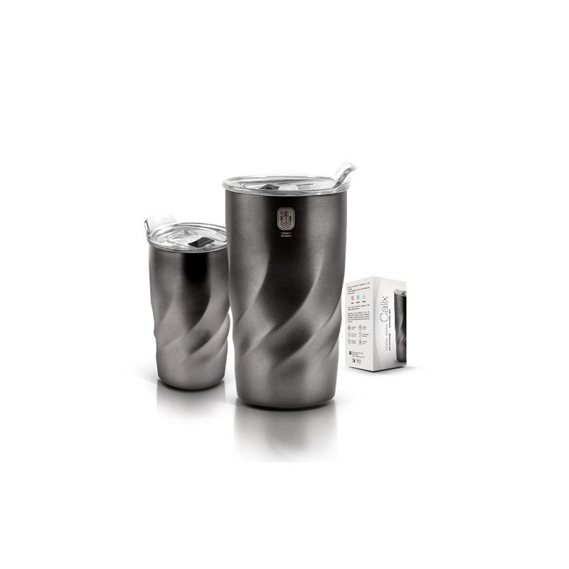 Mug Isotherme Double-Paroi Inox 40 cl - Calix