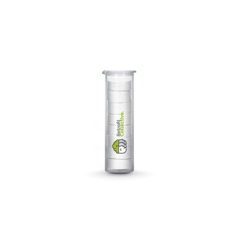Lingettes compressées réutilisables s en tube de 8 pastilles - Beauté cadeau entreprise pas cher