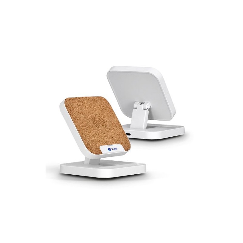 Chargeur rapide inductif 10W et support de téléphone - Pratique cadeau d'entreprise goodies publicitaire événementiel