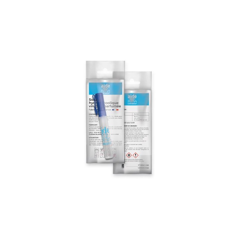 Vaporisateur Hydroalcoolique 9 ml - Pratique et Efficace