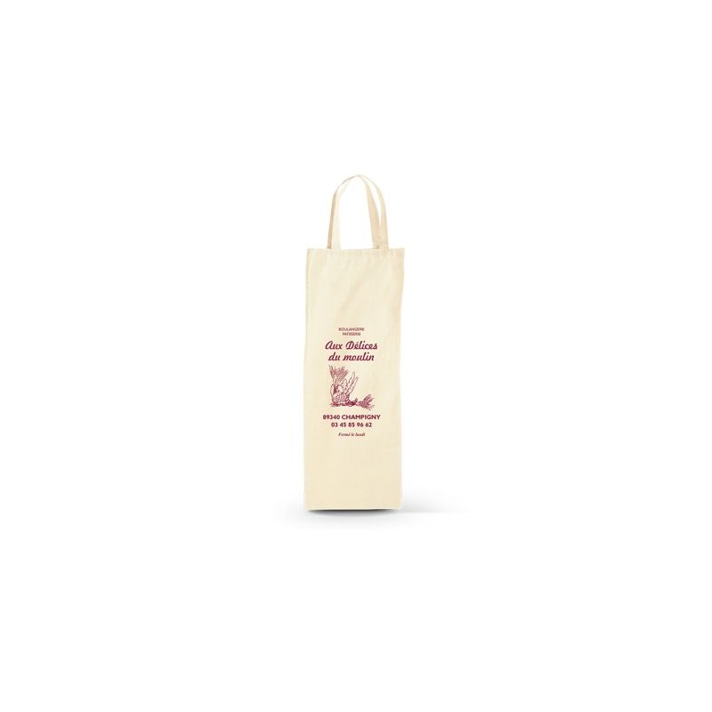 Sac à Pain Éco-responsable en Coton avec 2 Anses - Personnalisé goodies publicitaire événementiel