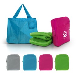 Sac Shopping Pliable en Polyester 190T - Pratique et Élégant Personnalisé 2