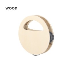 Tambourin Personnalisé Économique Andex Matières : bois Couleurs : naturel 2