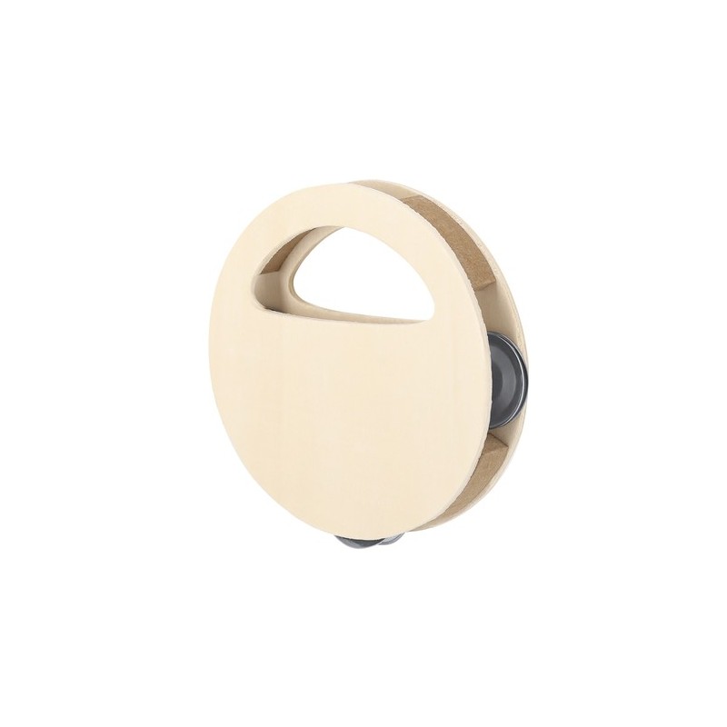 Tambourin Personnalisé Économique Andex Matières : bois Couleurs : naturel cadeau entreprise pas cher