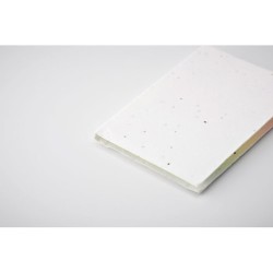 Bloc-notes Éco-responsable en Papier à Planter Personnalisé - VISON SEED Couleurs : blanc Matières : papier à base d'herbe marqu