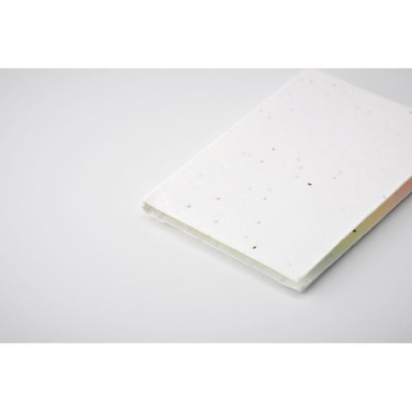 Bloc-notes Éco-responsable en Papier à Planter Personnalisé - VISON SEED Couleurs : blanc Matières : papier à base d'herbe marqu