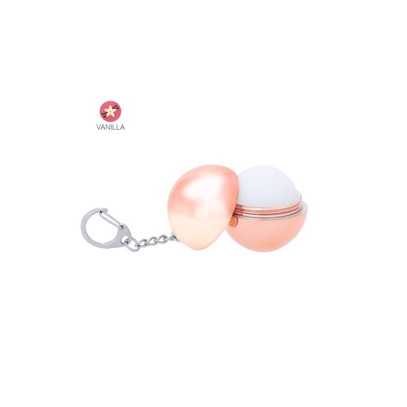 Porte-Clés Éco-responsable et Baume à Lèvres Personnalisé Frissel Couleurs : rose marquage laser ultra précis