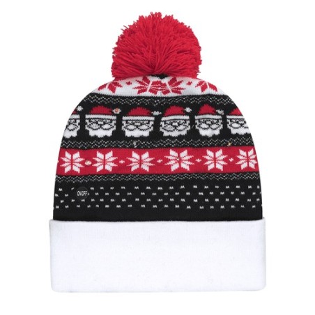 Bonnet personnalisé de Papa Noël pas cher Plumex personnalisable avec votre logo