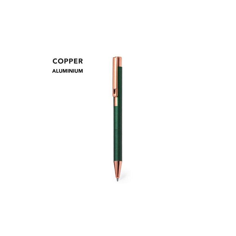 Stylo Élégant Personnalisé Raitox Matières : aluminium Couleurs : vert foncé marquage laser ultra précis