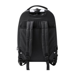 Sac à Dos Trolley Pratique et Polyvalent Dancan Personnalisé pas cher Matières : polyester Couleurs : noir marquage laser ultra 