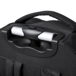 Sac à Dos Trolley Pratique et Polyvalent Dancan Personnalisé pas cher Matières : polyester Couleurs : noir objet promotionnel éc