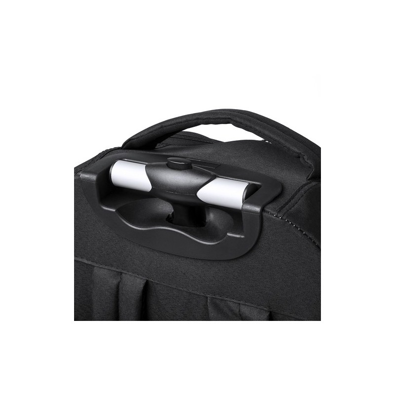 Sac à Dos Trolley Pratique et Polyvalent Dancan Personnalisé pas cher Matières : polyester Couleurs : noir objet promotionnel éc