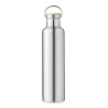 Bouteille isotherme double paroi personnalisée 1L grande Helsinki Matières : acier inoxydable Couleurs : argenté mat marquage la