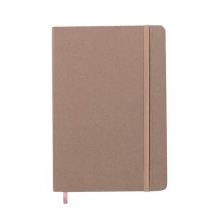 Cahier Personnalisé Éco-responsable - Faty Matières : carton recyclé Couleurs : marron