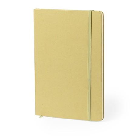 Cahier Personnalisé Éco-responsable - Faty Matières : carton recyclé Couleurs : marron accessoire événementiel unique