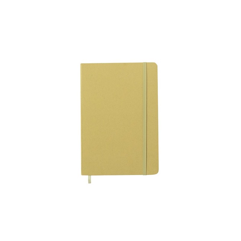 Cahier Personnalisé Éco-responsable - Faty Matières : carton recyclé Couleurs : marron personnalisation rapide en France