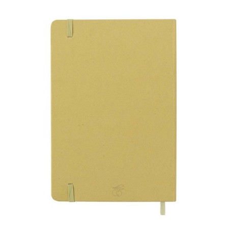 Cahier Personnalisé Éco-responsable - Faty Matières : carton recyclé Couleurs : marron personnalisation sur mesure