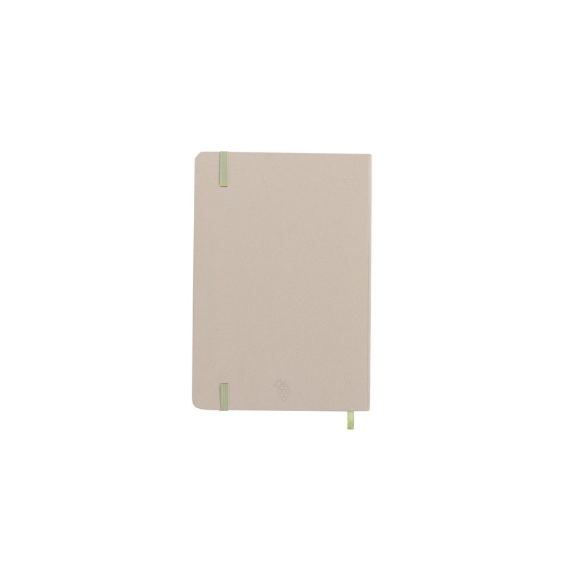 Cahier Personnalisé Éco-responsable - Faty Matières : carton recyclé Couleurs : marron personnalisable avec votre logo