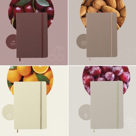 Cahier Personnalisé Éco-responsable - Faty Matières : carton recyclé Couleurs : marron cadeau collaborateur premium