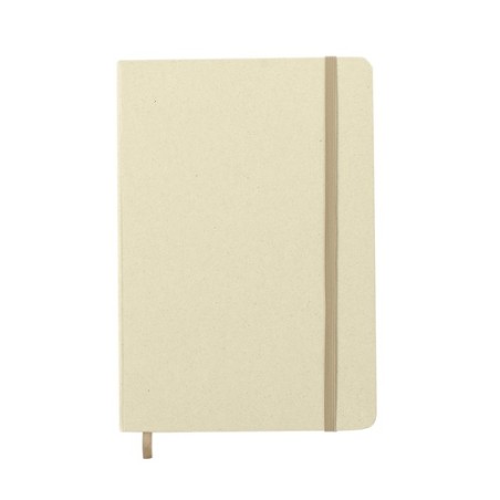Cahier Personnalisé Éco-responsable - Faty Matières : carton recyclé Couleurs : naturel cadeau client original