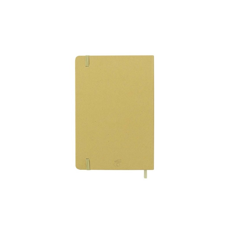 Cahier Personnalisé Éco-responsable - Faty Matières : carton recyclé Couleurs : naturel cadeau entreprise pas cher