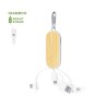 Câble de Charge Éco-responsable et Performant Personnalisé Abby Matières : ABS Couleurs : naturel personnalisable avec votre log