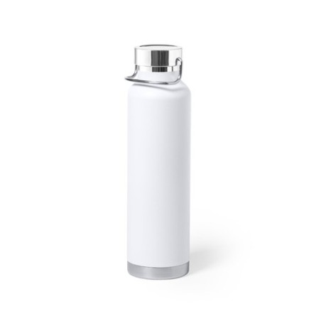 Bidon Isotherme Personnalisé de Qualité Staver Matières : acier inoxydable Couleurs : blanc