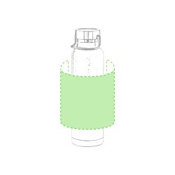 Bidon Isotherme Personnalisé de Qualité Staver Matières : acier inoxydable Couleurs : gris marquage couleur éclatante