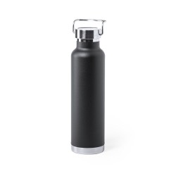 Bidon Isotherme Personnalisé de Qualité Staver Matières : acier inoxydable Couleurs : doré impression logo haute qualité
