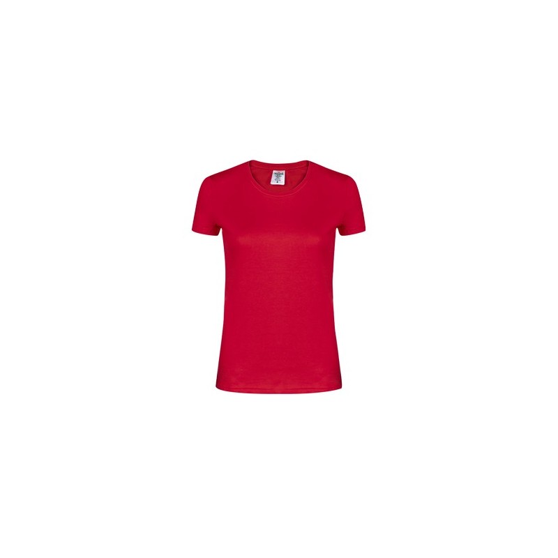T-Shirt Femme Couleur Personnalisée WCS180 "keya" Matières : coton Taille textile : S Couleurs : rose marquage couleur éclatante