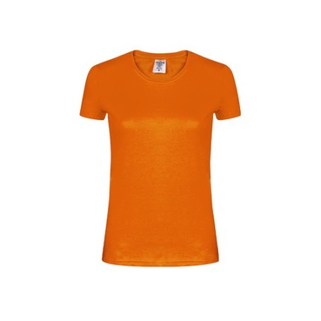 T-Shirt Femme Couleur Personnalisée WCS180 "keya" Matières : coton Taille textile : S Couleurs : rose marquage couleur éclatante