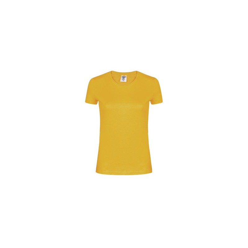T-Shirt Femme Couleur Personnalisée WCS180 "keya" Matières : coton Taille textile : S Couleurs : rose marquage couleur éclatante