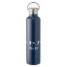 Bouteille isotherme double paroi personnalisée 1L grande Helsinki Matières : acier inoxydable Couleurs : bleu marine goodies ent