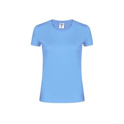 T-Shirt Femme Couleur Personnalisée WCS180 "keya" Matières : coton Taille textile : S Couleurs : jaune impression logo haute qua