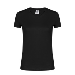 T-Shirt Femme Couleur Personnalisée WCS180 "keya" Matières : coton Taille textile : S Couleurs : jaune impression logo haute qua