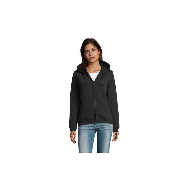 Veste Femme Confortable et Stylée Personnalisée 280gr | Spike Taille textile : S Couleurs : noir livraison express 24h 48h