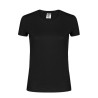 T-Shirt Femme Couleur Personnalisée WCS180 "keya" Matières : coton Taille textile : M Couleurs : bleu marine foncé accessoire év