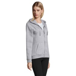 Veste Femme Confortable et Stylée Personnalisée 280gr | Spike Taille textile : XXL Couleurs : gris chiné personnalisation sur me