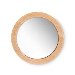 Miroir de poche personnalisé en bambou - Élégance et praticité pas cher, MALAY Matières : coton Couleurs : bois cadeau entrepris