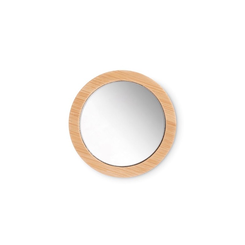 Miroir de poche personnalisé en bambou - Élégance et praticité pas cher, MALAY Matières : coton Couleurs : bois cadeau entrepris