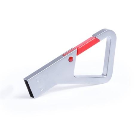 Clé USB 8GB Personnalisée Drelan - Performance et Style Matières : métal Couleurs : rouge cadeau affaires élégant