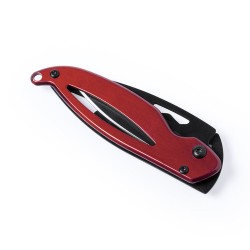 Couteau de Poche Personnalisé - Thiam Matières : acier inoxydable Couleurs : rouge