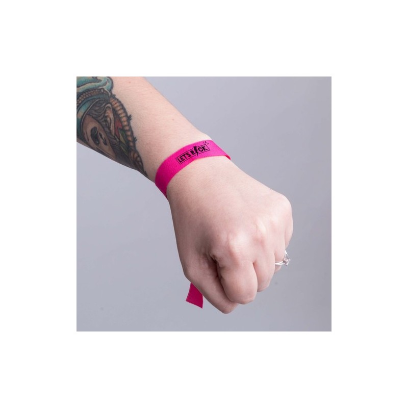 Bracelet Unique Publicitaire - Plasker Matières : polyester Couleurs : rouge livraison express 24h 48h