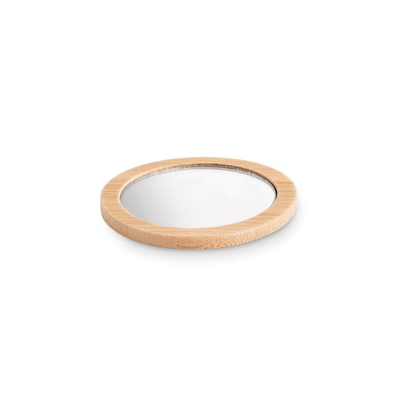 Miroir de poche personnalisé en bambou - Élégance et praticité pas cher, MALAY Matières : coton Couleurs : bois impression haute