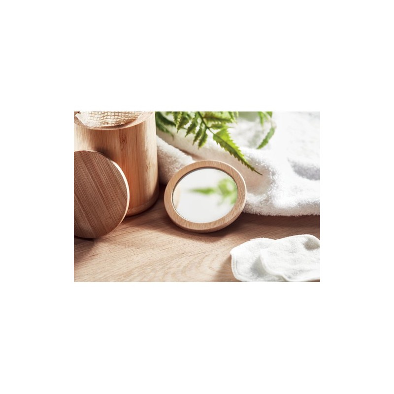 Miroir de poche en bambou MALAY