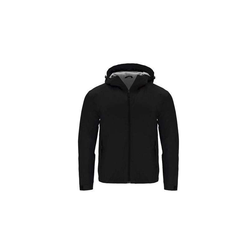Parka Personnalisée Économique Sarbon Matières : polyester Taille textile : M Couleurs : bleu marine marquage couleur éclatante