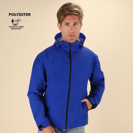 Parka Personnalisée Économique Sarbon Matières : polyester Taille textile : XL Couleurs : bleu objet promotionnel éco-responsabl