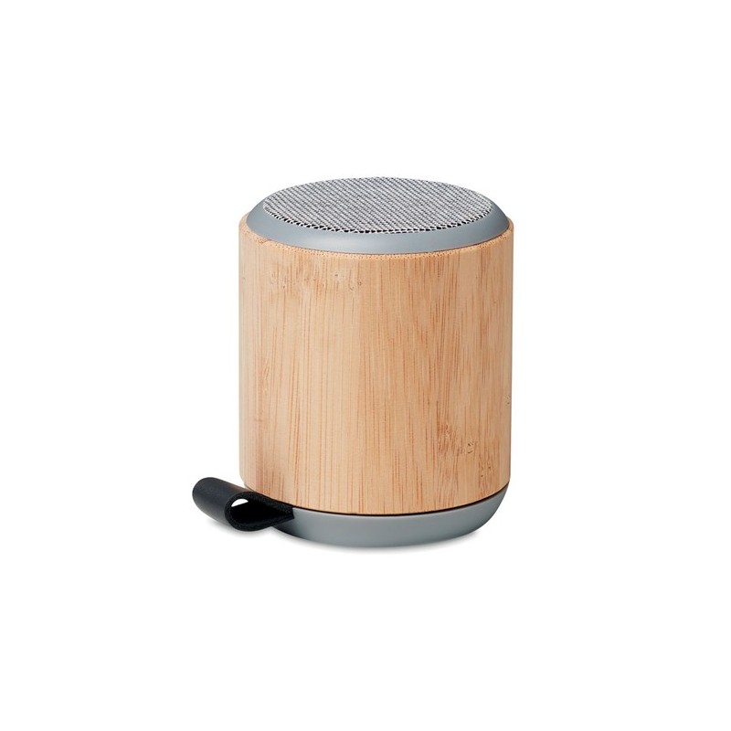 Haut-parleur sans fil  en bambou personnalisé RUGLI Matières : bambou Couleurs : bois